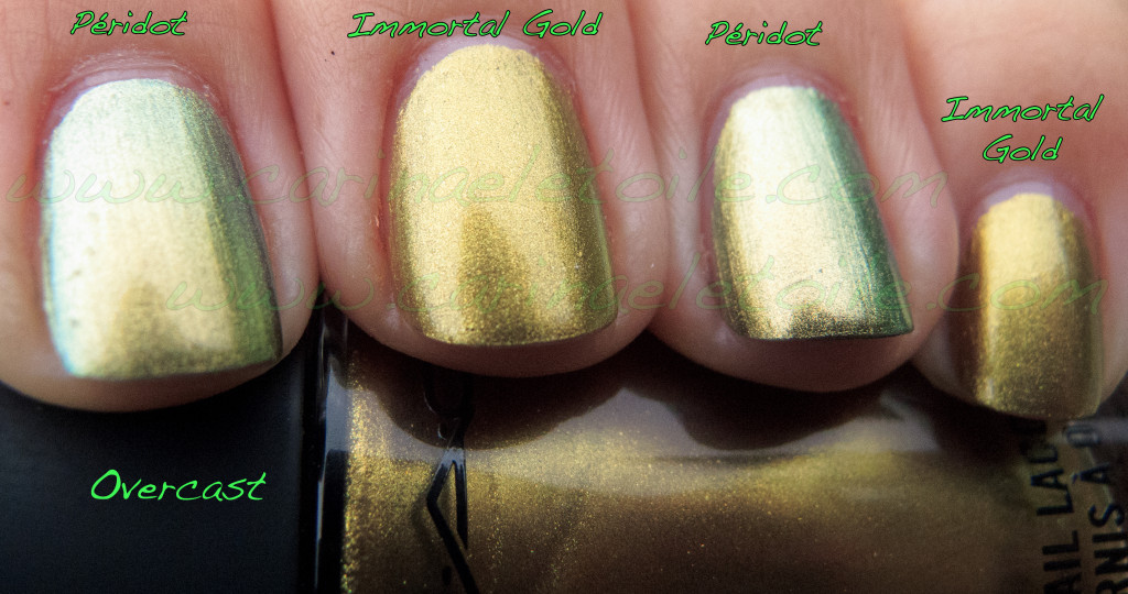 Chanel Péridot v Mac Immortal Gold