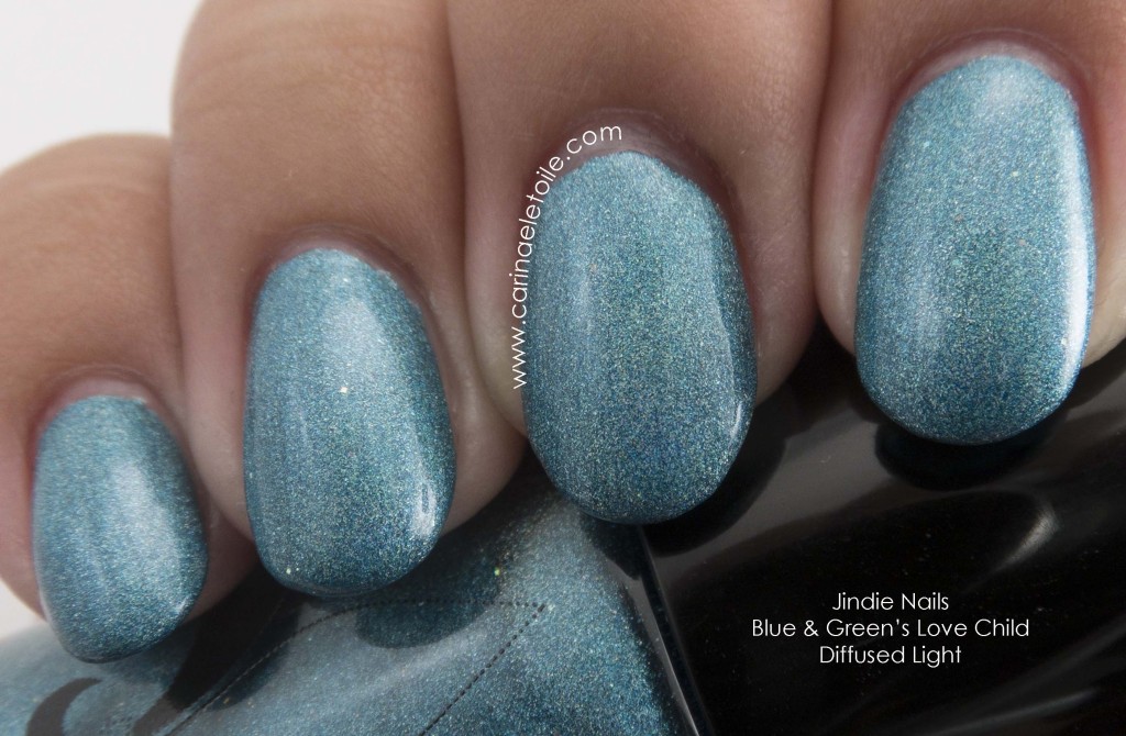 Jindie Nails Blue & Green’s Love Child Diffused Light