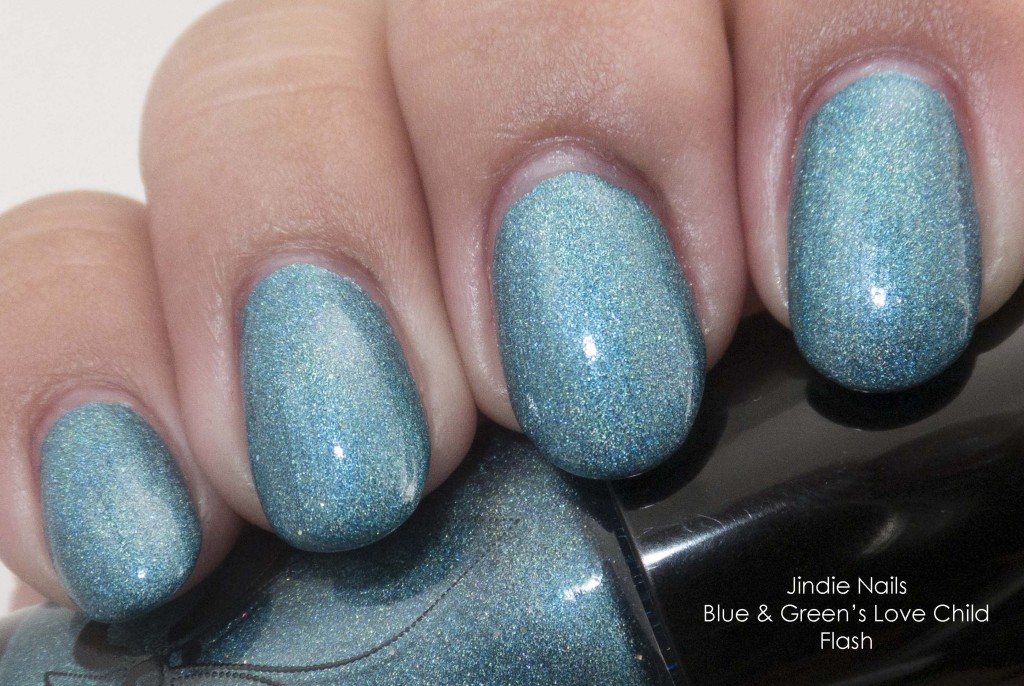 Jindie Nails Blue & Green’s Love Child Flash