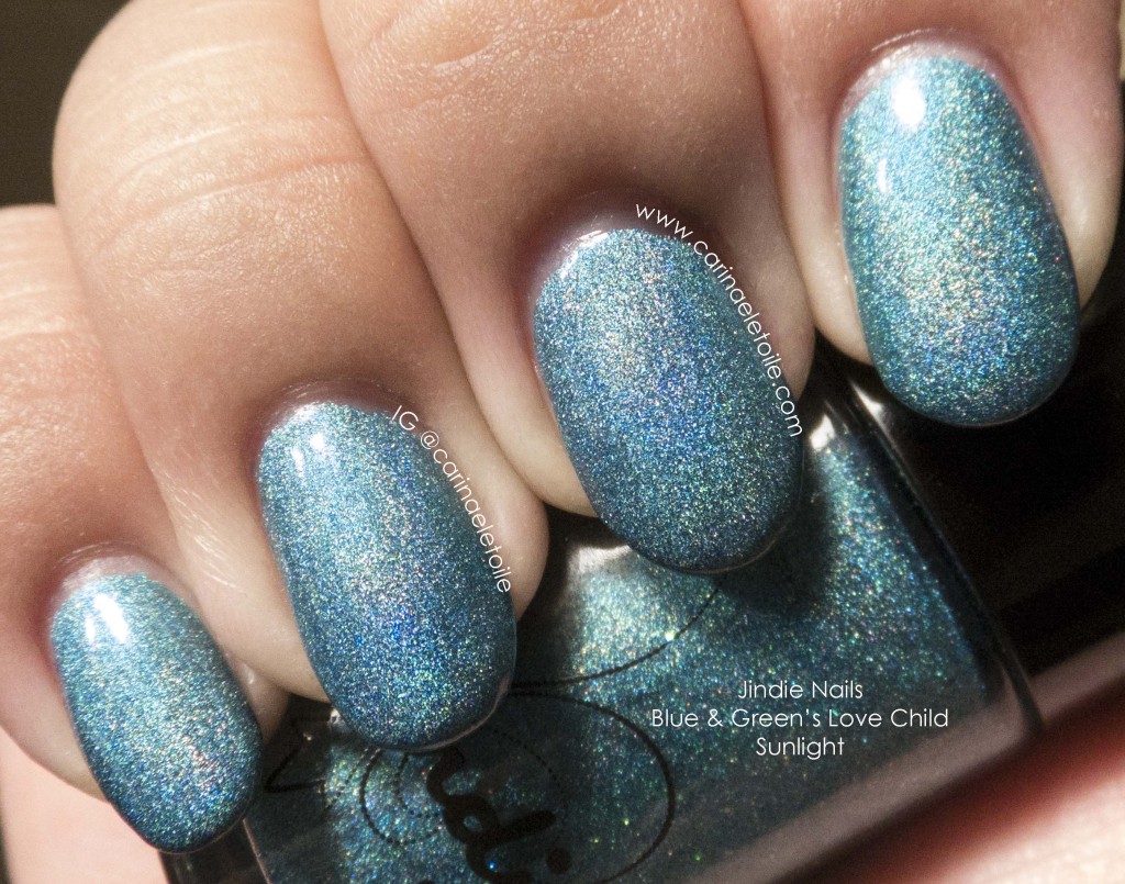 Jindie Nails Blue & Green’s Love Child Sunlight