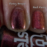 Comparison – MAC Bad Fairy vs Models Own Pinky Brown